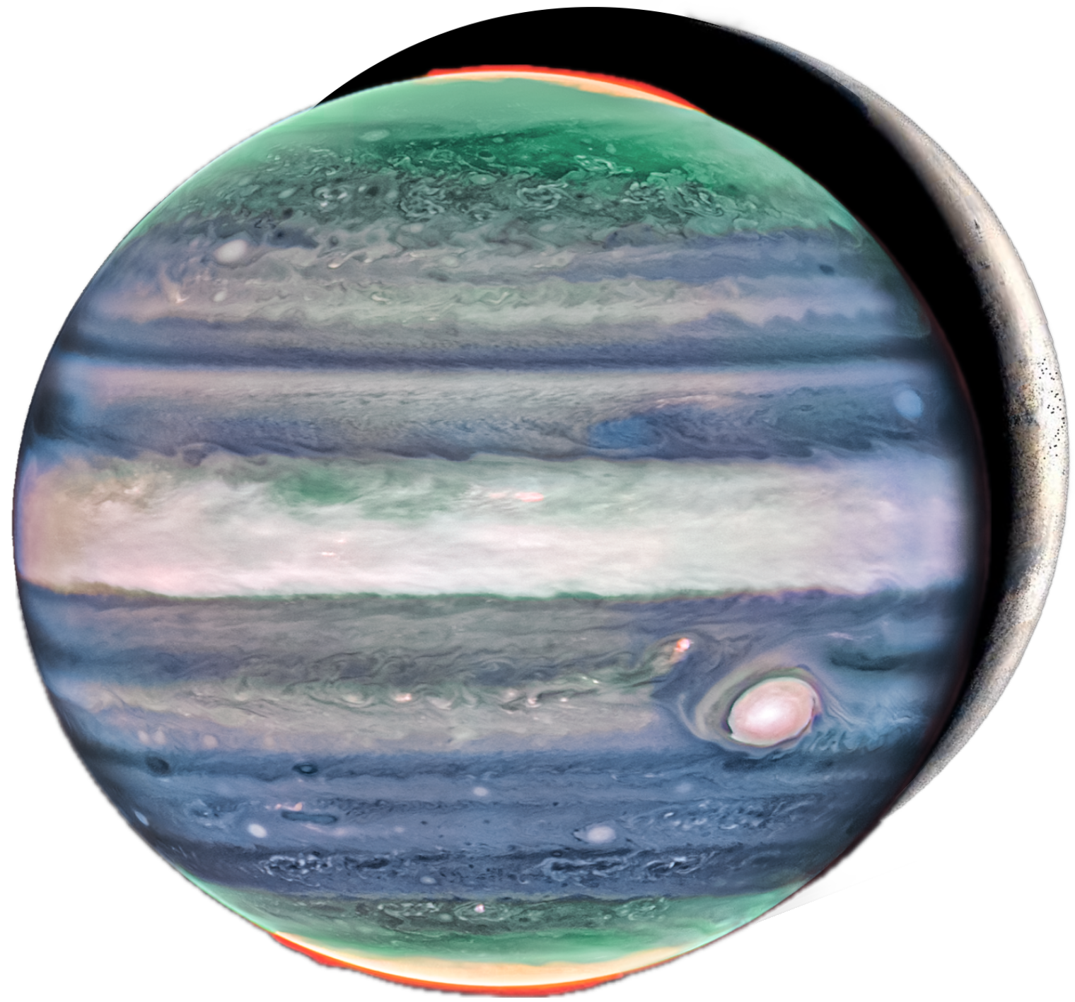 Cover Image of Zeus Rises and two planets in space